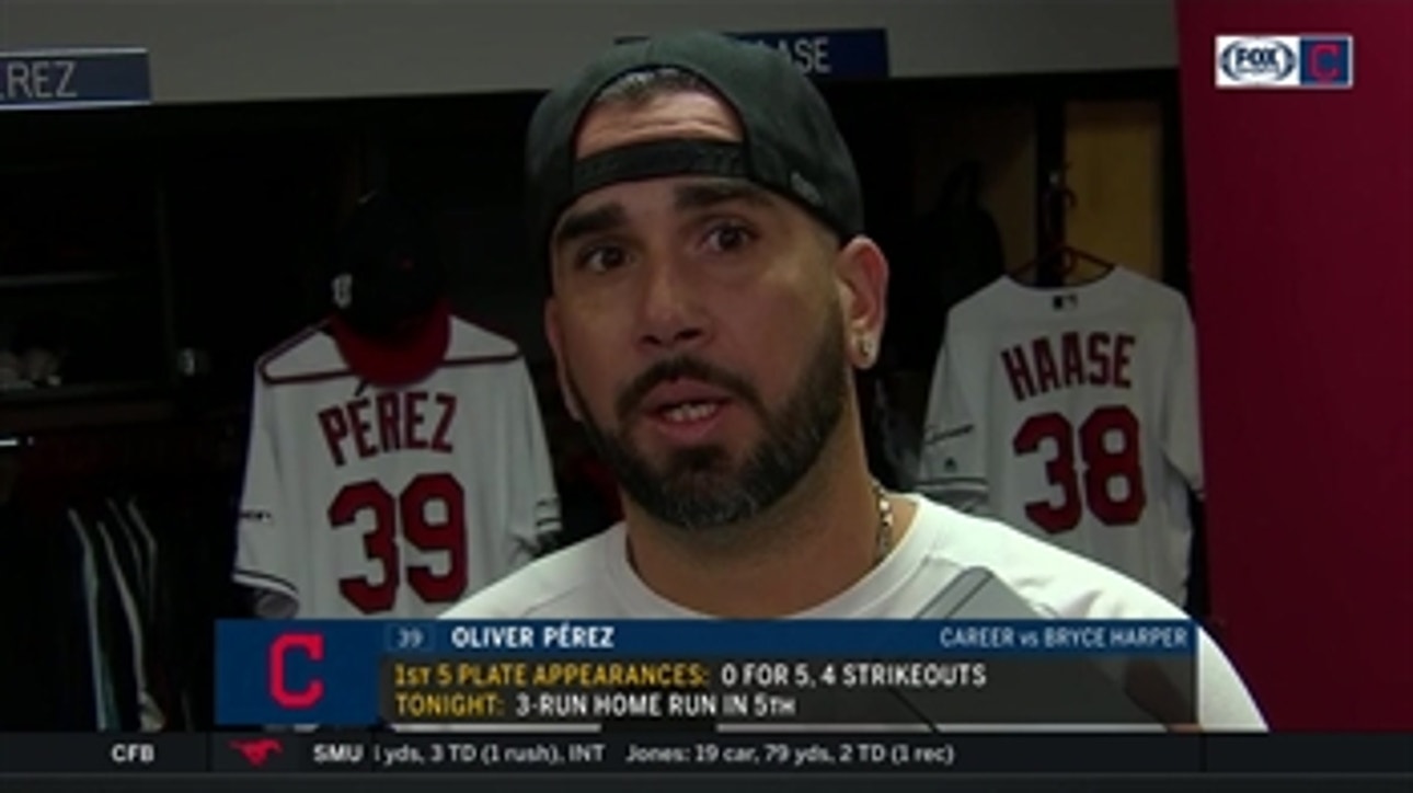 Oliver Perez on previous success vs. Harper: 'Today is a new game'