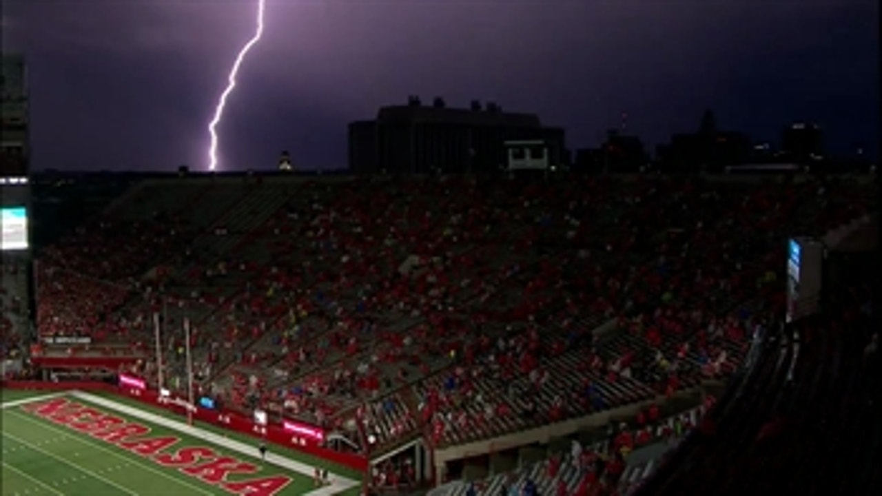 Watch lightning light up the Lincoln sky, canceling Nebraska home opener