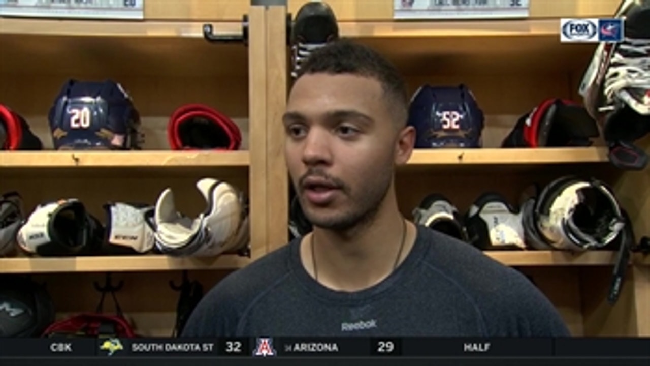 Seth Jones on Eric Robinson: 'He's been kind of an engine for us'