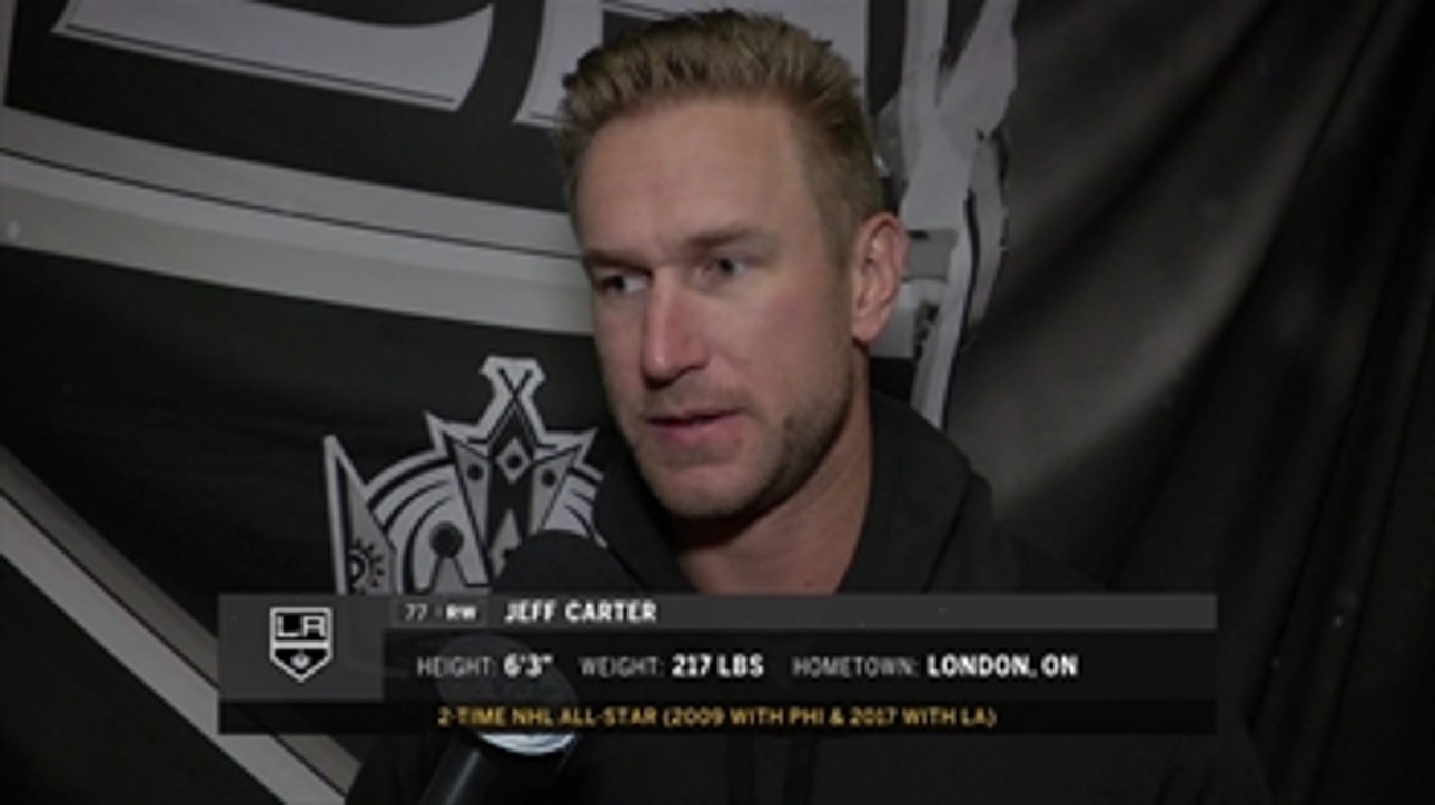 Jeff Carter: 'We got to get back to making clean plays'