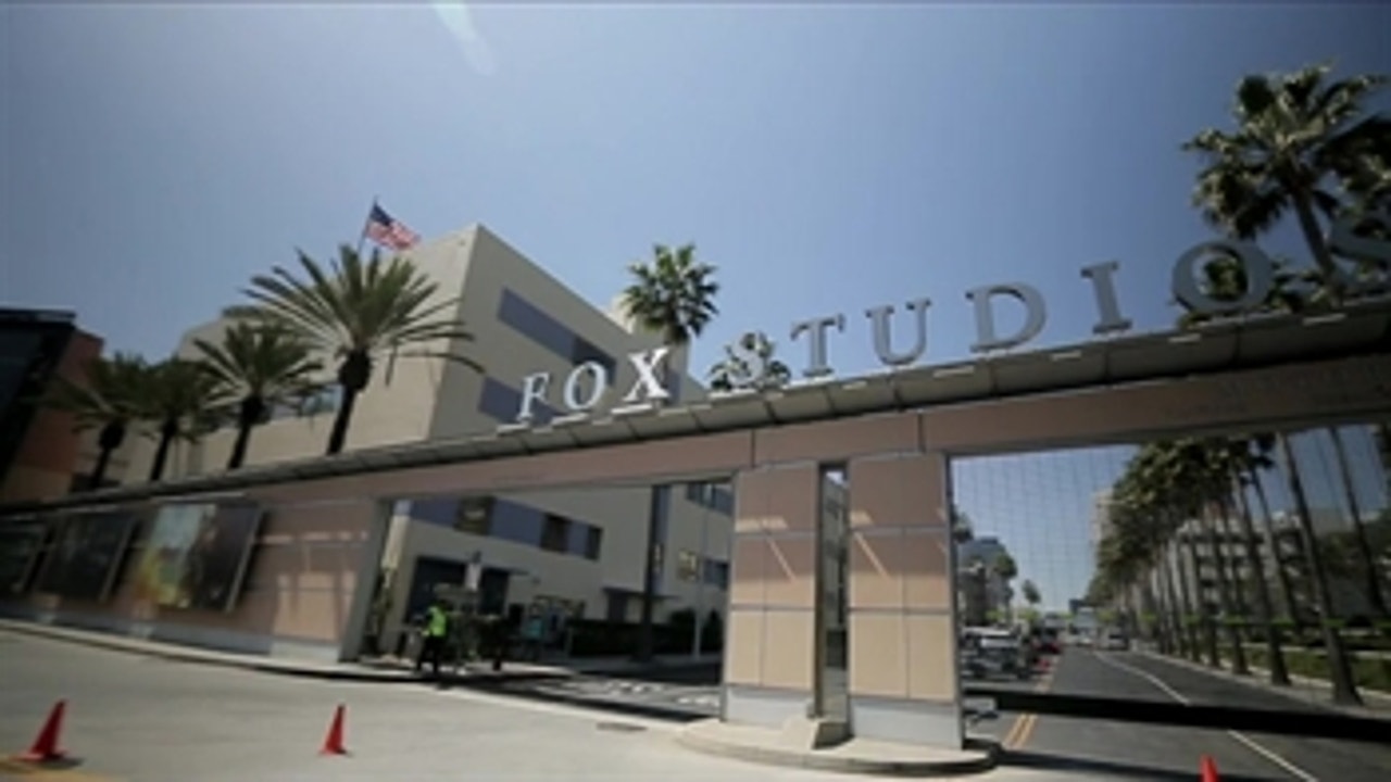 Travis Jankowski tours FOX Studios in Los Angeles