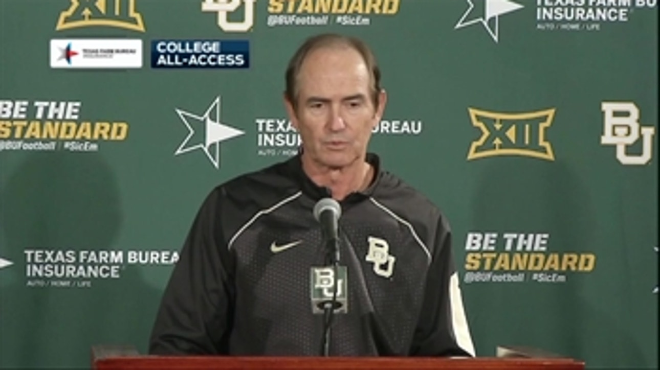 Briles: We want to feel good for 6 months