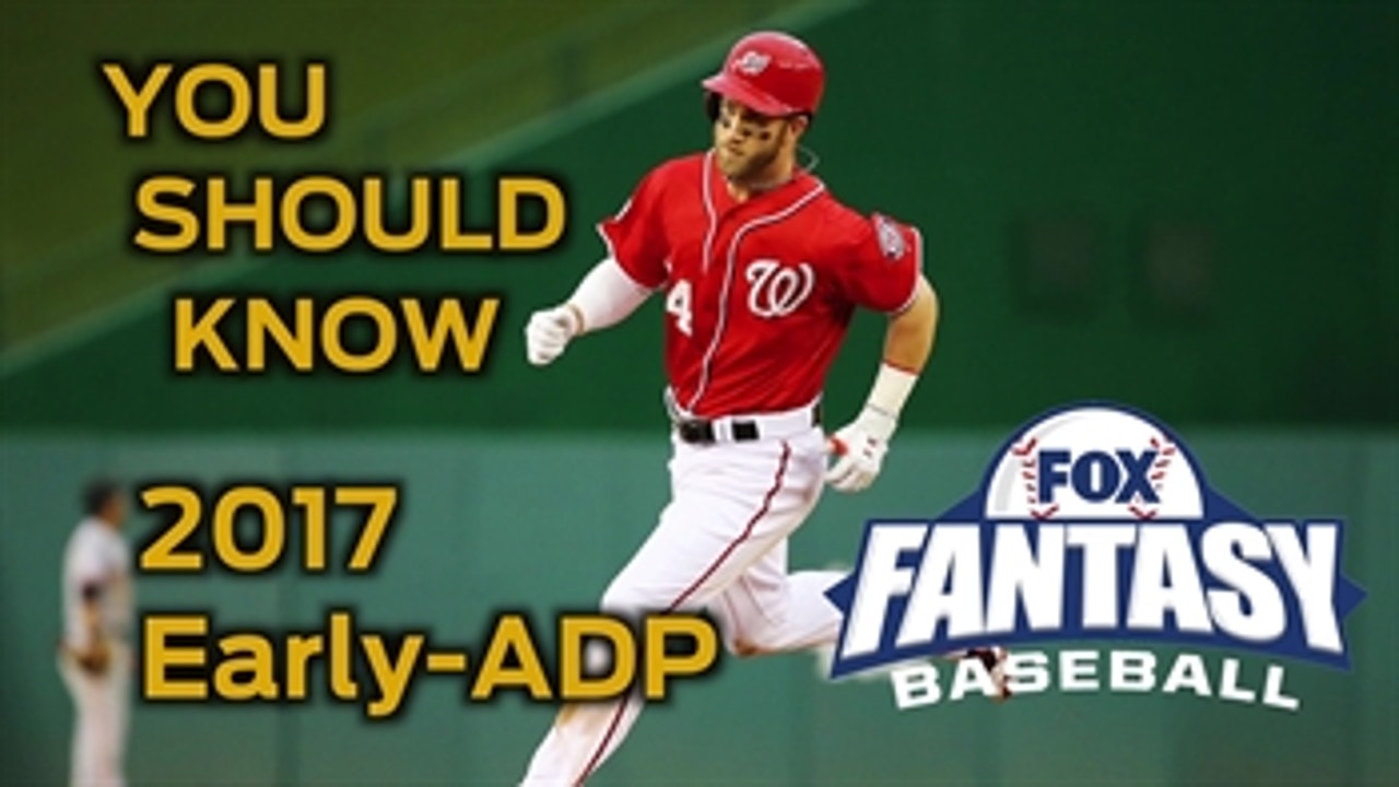2017 Fantasy Baseball Draft Guide - First Round Average Draft Position
