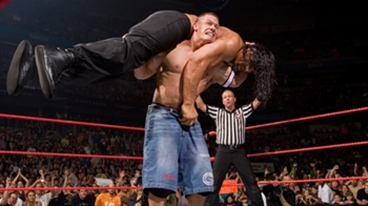 John Cena vs. The Great Khali vs. Umaga - WWE Title Triple Threat Match: Raw, June 4, 2007 (Full Match)