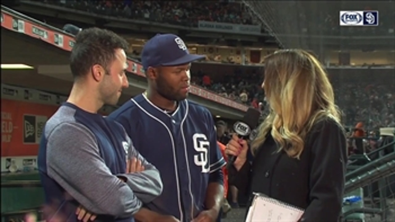 Manuel Margot talks about his big day after the Padres win