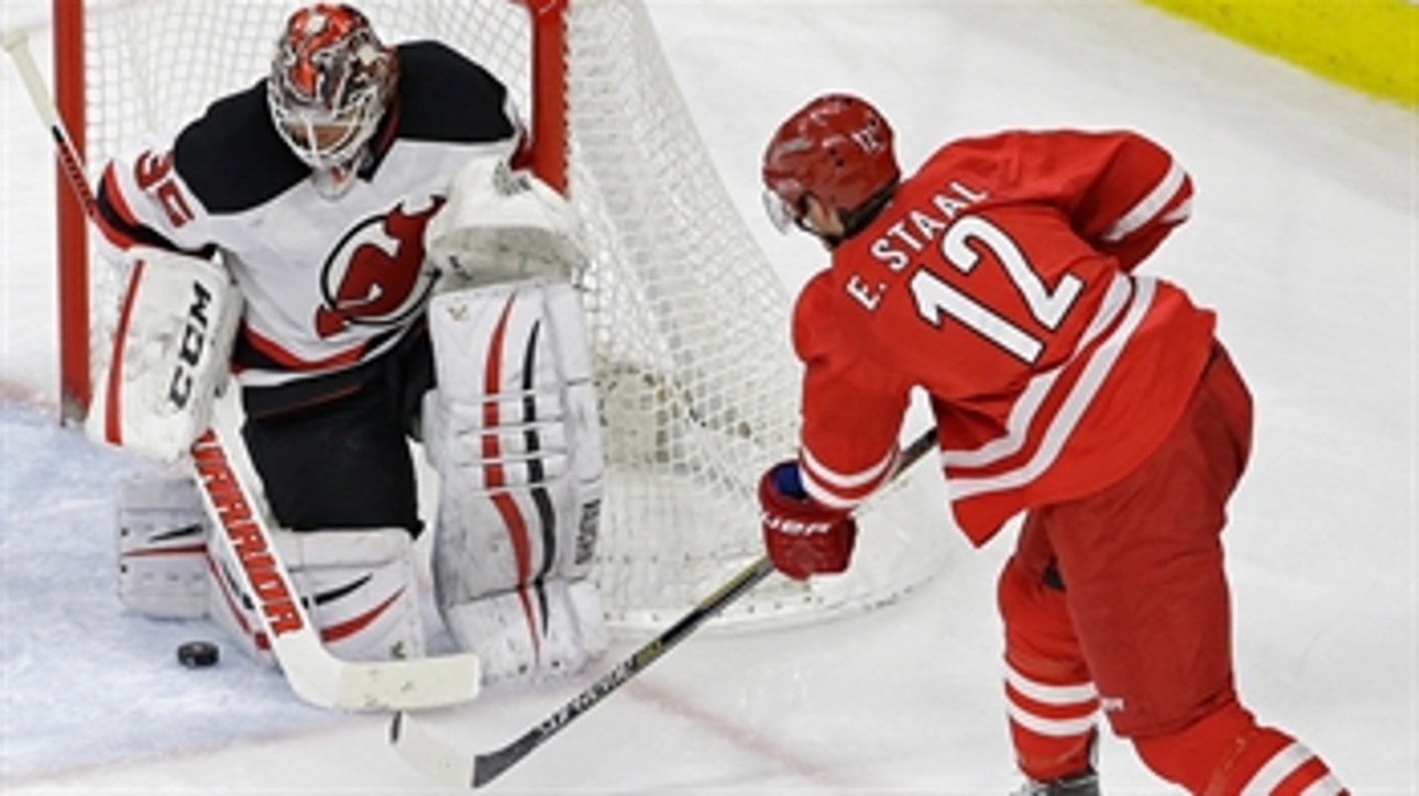 Hurricanes edged by Devils 2-1