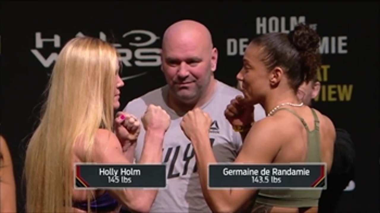 Holly Holm vs. Germaine de Randamie ' Weigh-In ' UFC ON FOX