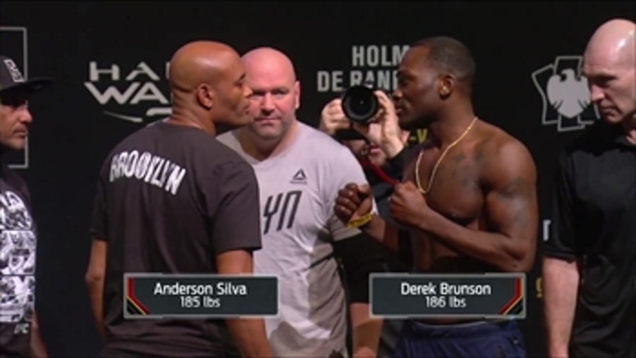 Anderson Silva vs. Derek Brunson ' Weigh-In ' UFC ON FOX