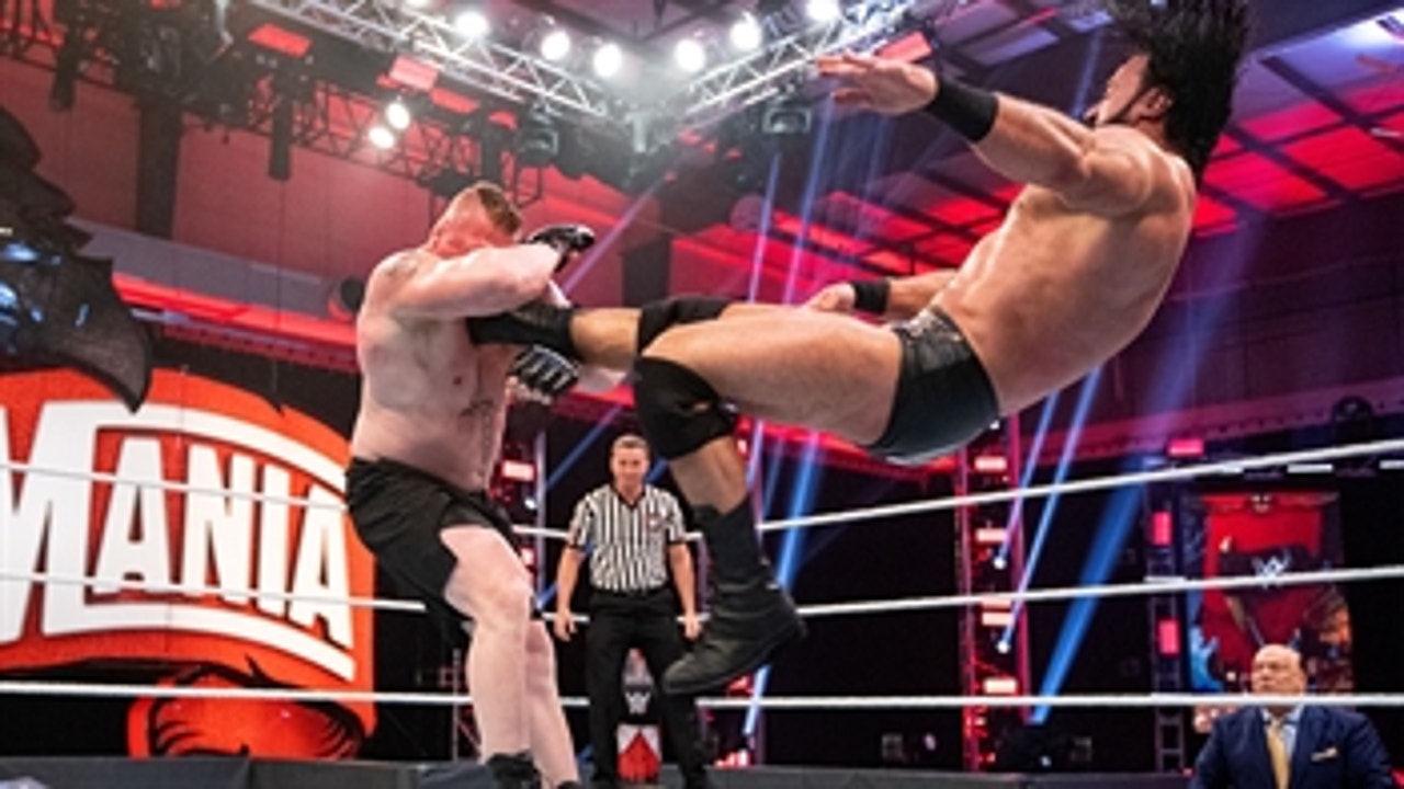 Brock Lesnar vs. Drew McIntyre - WWE Title Match: WrestleMania 36 (Full Match)