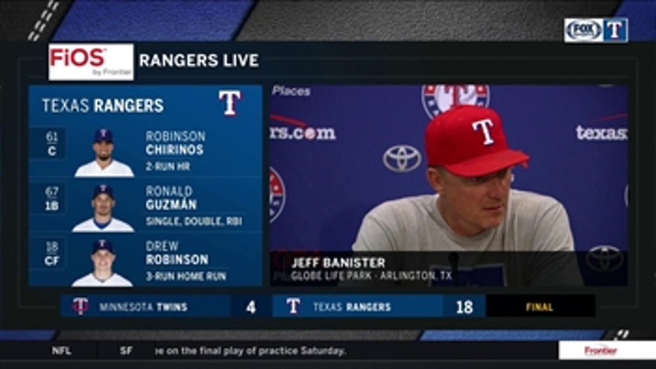 Jeff Banister on Twins using the Opener in win