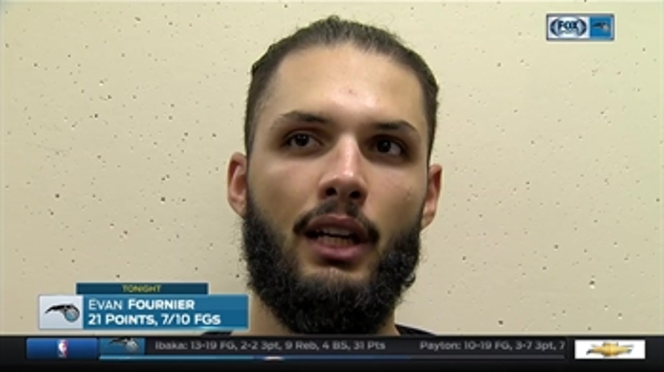 Evan Fournier on trying to match up with Victor Oladipo
