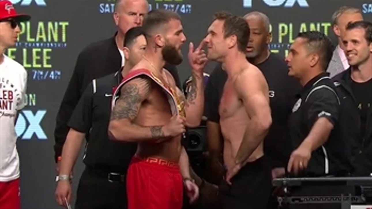 Caleb Plant and Mike Lee both make weight for their title fight ' WEIGH-INS ' PBC ON FOX