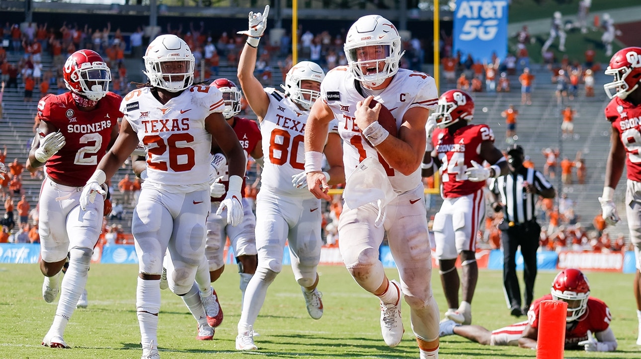 Texas QB Sam Ehlinger puts on a show with SIX touchdowns in Red River Showdown
