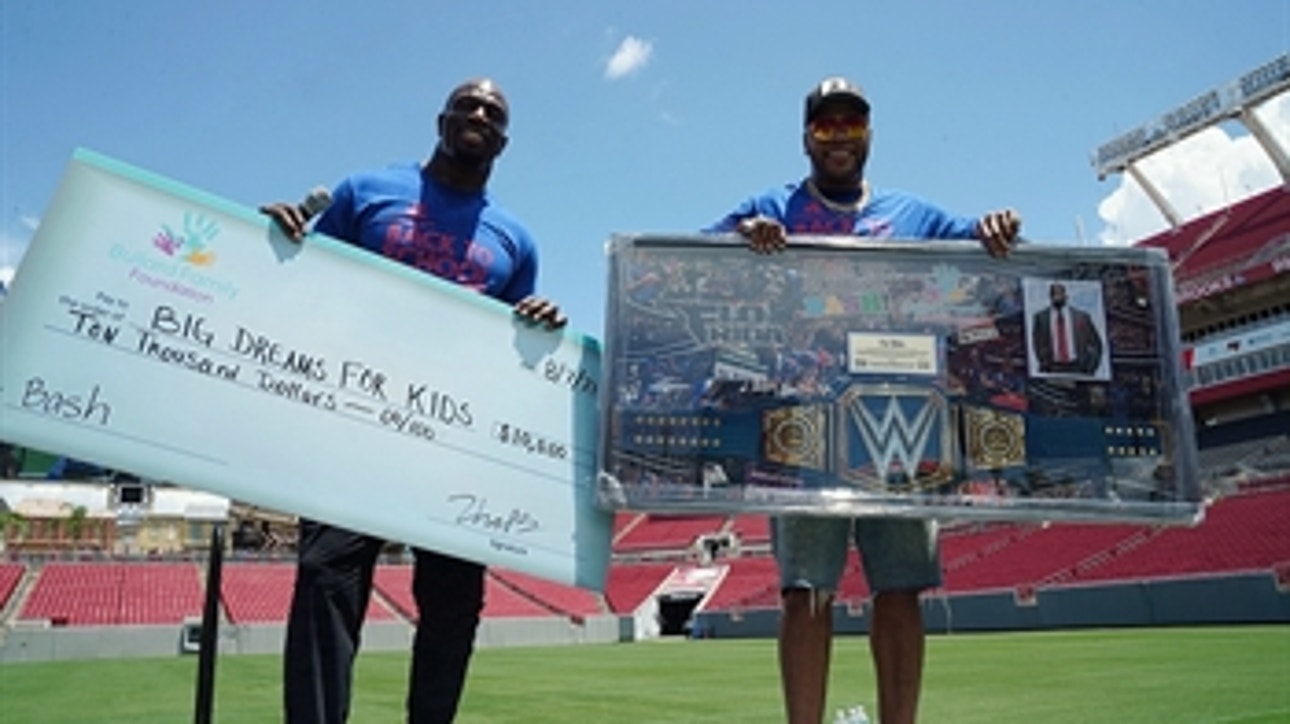 Titus O’Neil hosts the 4th Annual Back to School Bash in Tampa, Fla.