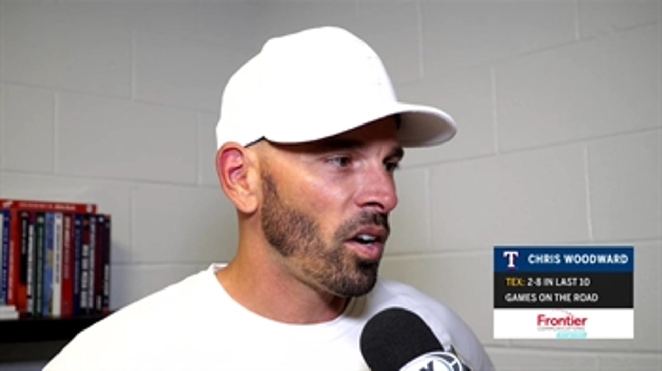 Chris Woodward talks Rangers 8-3 loss to Chicago
