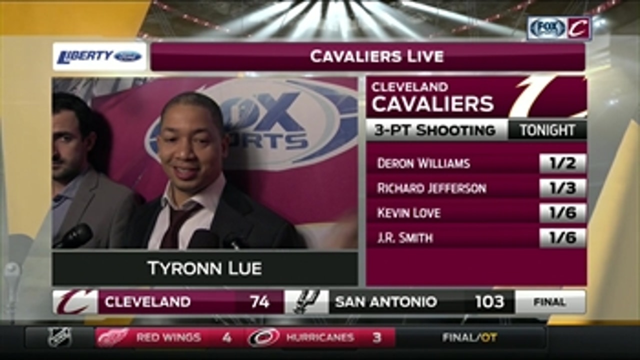 Ty Lue believes Cavs' team character is being tested