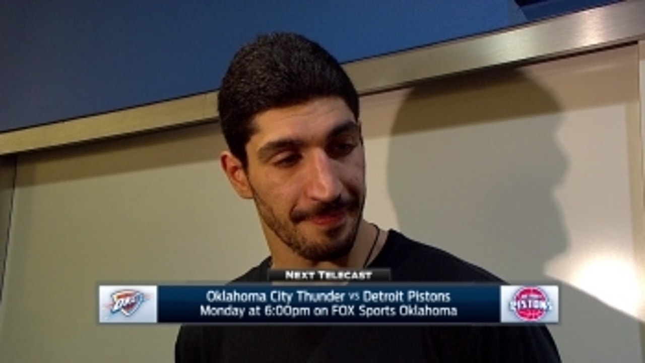 Enes Kanter: 'I just try to give energy to my teammates'