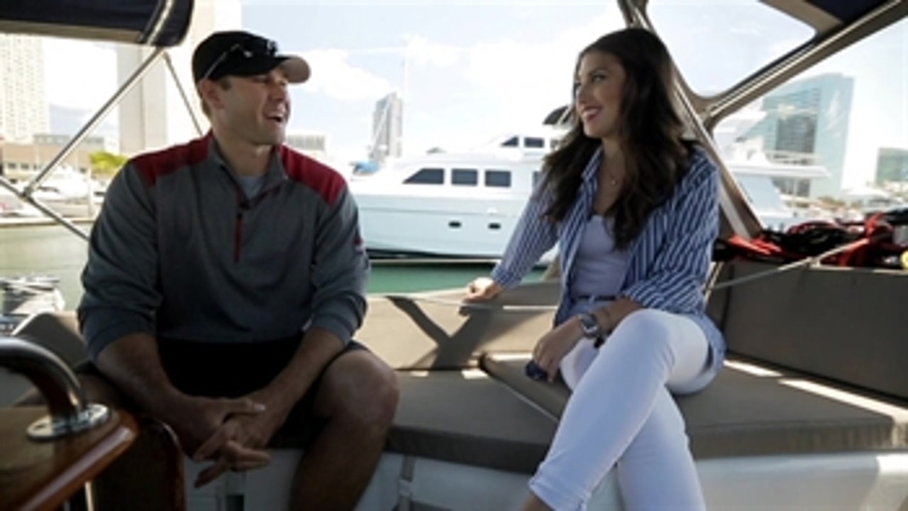 Padres pitcher Craig Stammen learns how to sail in the San Diego Bay