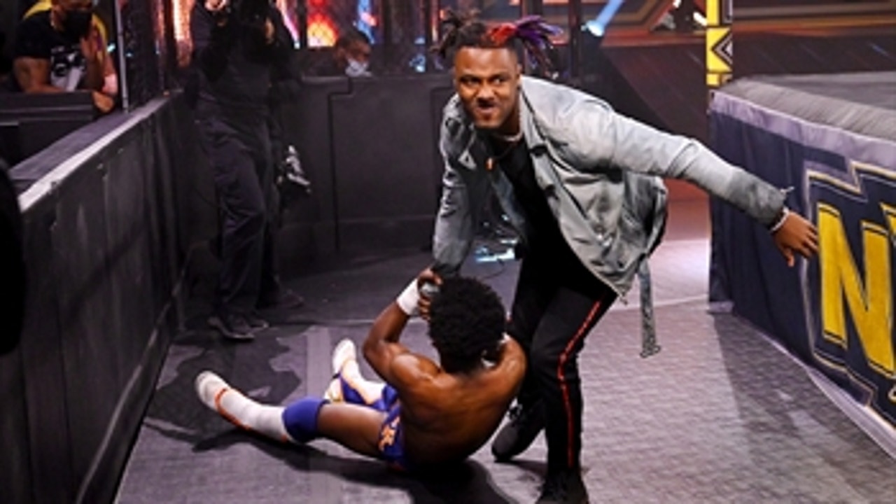 Isaiah "Swerve" Scott savagely attacks Leon Ruff: WWE NXT, Feb. 24, 2021