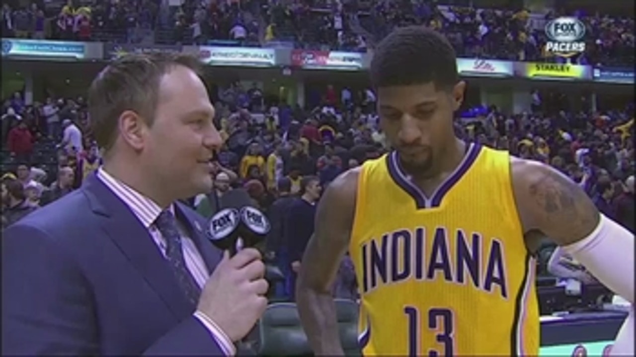 George on fans' reception of Kobe Monday at Pacers:  'It was just great playing in LA tonight'