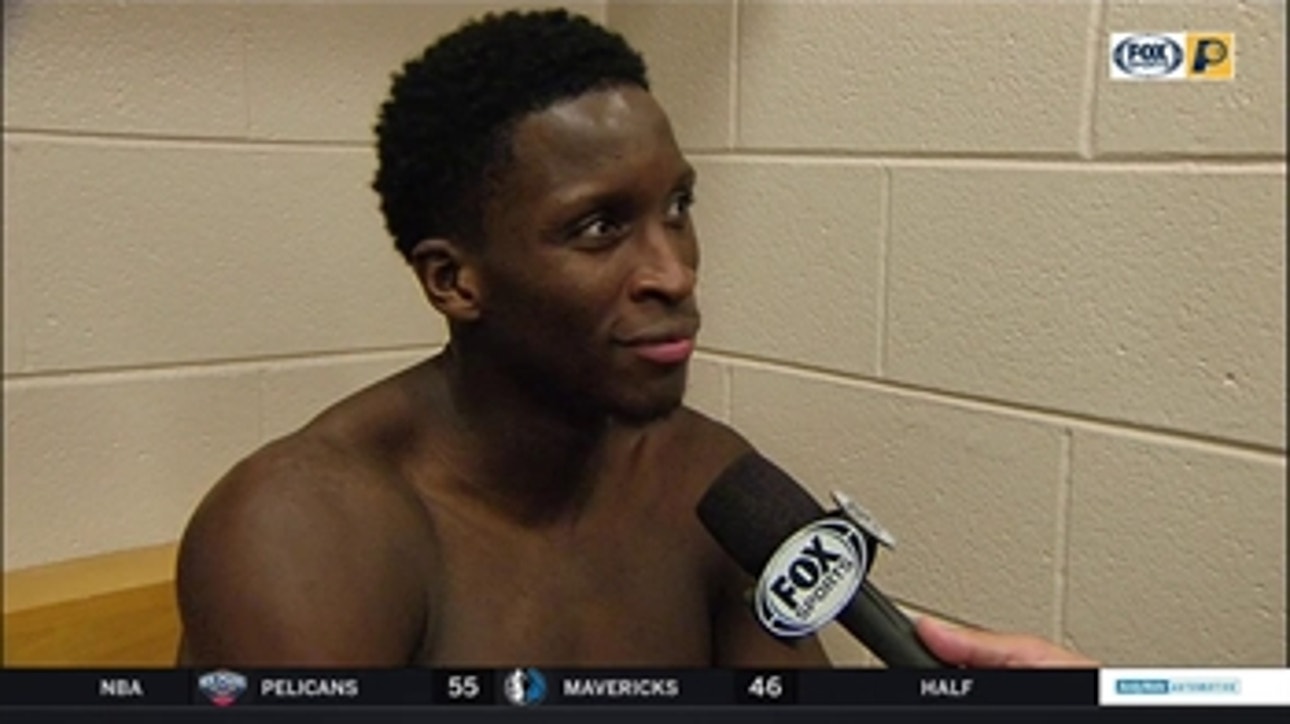 Victor Oladipo says it was 'amazing' to have Myles Turner back on the court