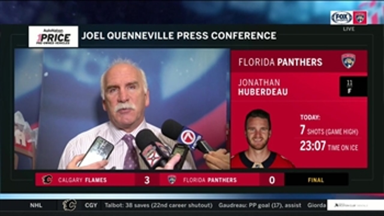 Joel Quenneville comments on Panthers' 3-0 loss to Calgary