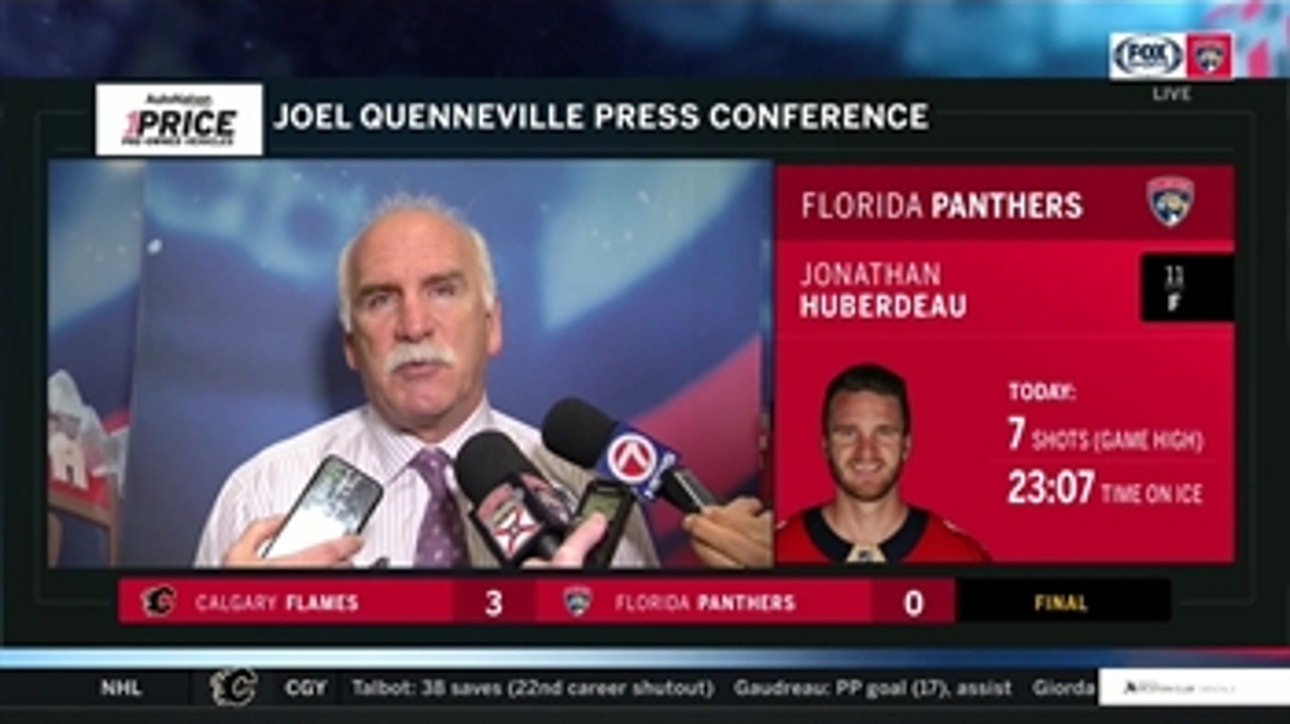 Joel Quenneville comments on Panthers' 3-0 loss to Calgary