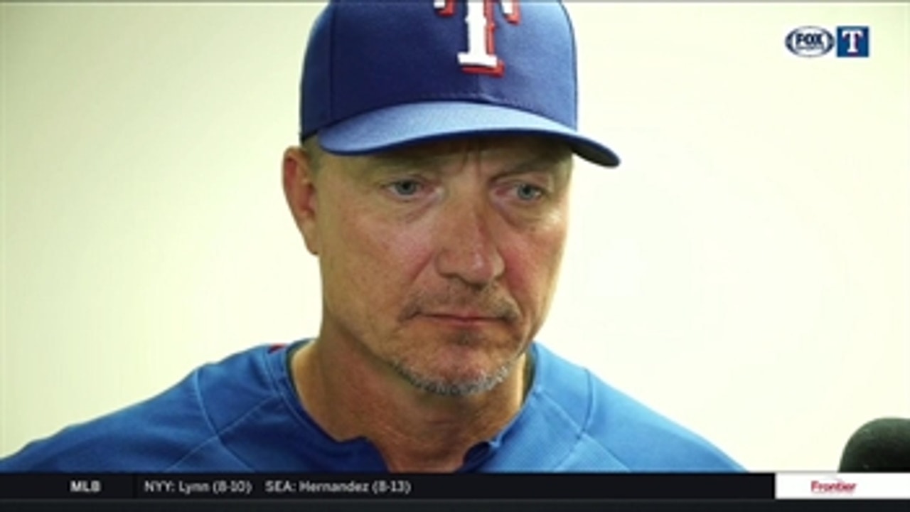 Jeff Banister on tough 8-6 loss to Athletics