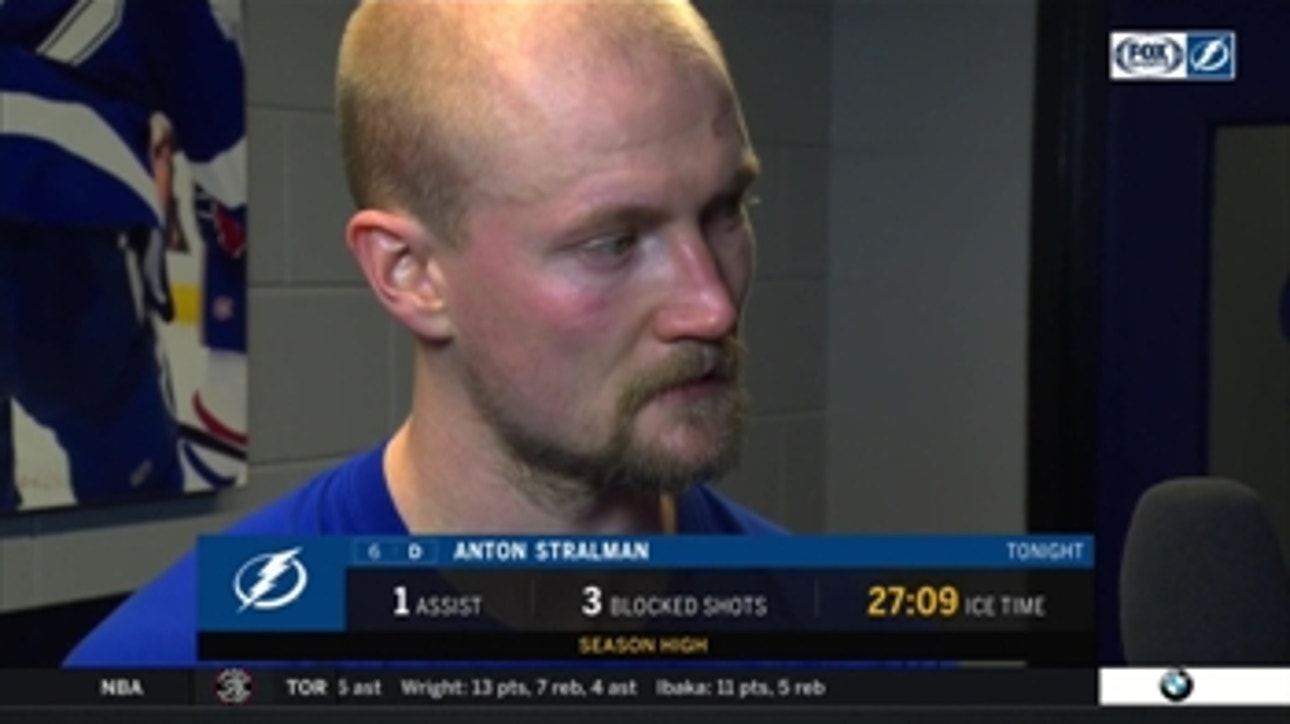 Anton Stralman: That was a tough one tonight