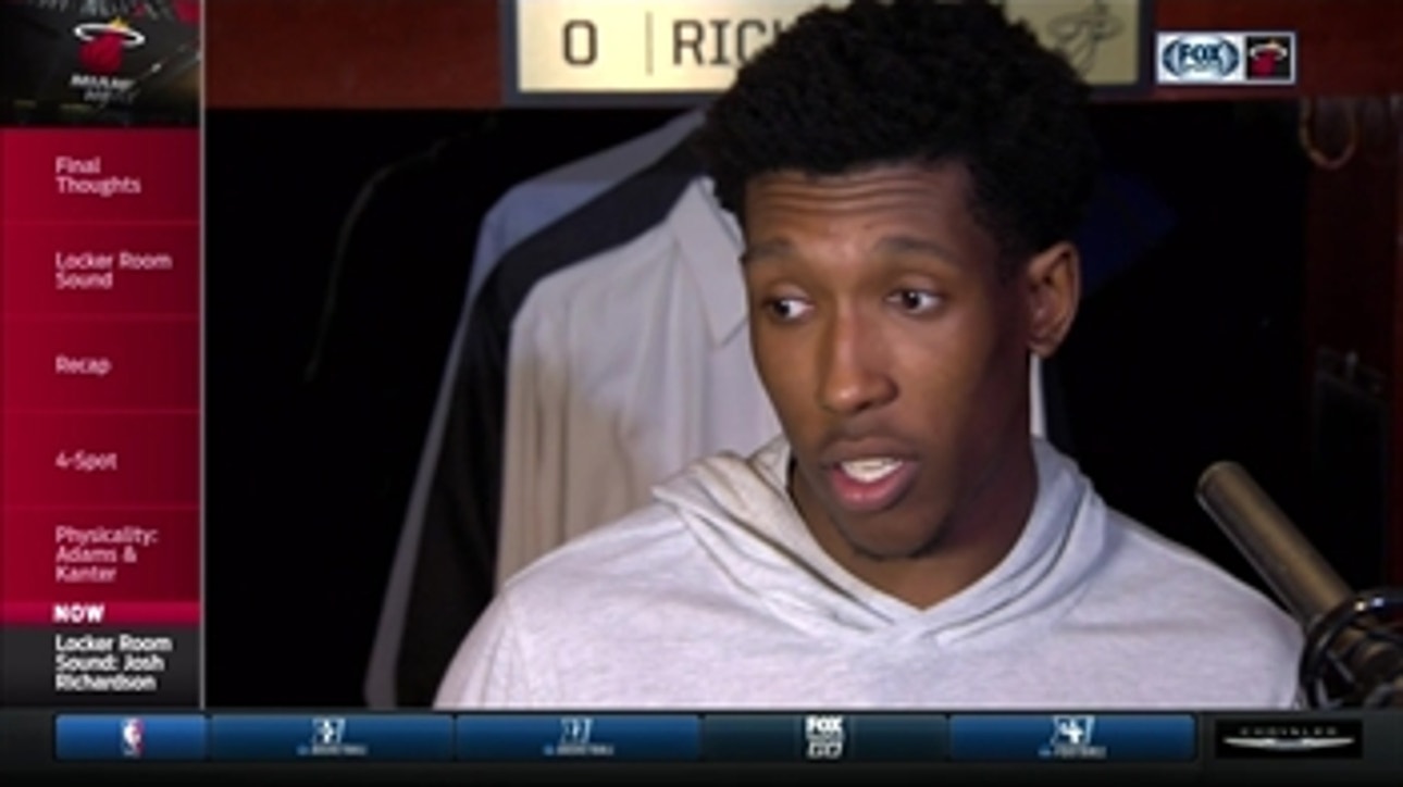 Josh Richardson: 'We've just got to come out with more urgency'