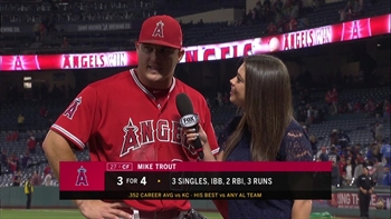 Mike Trout and Angels take care of Royals
