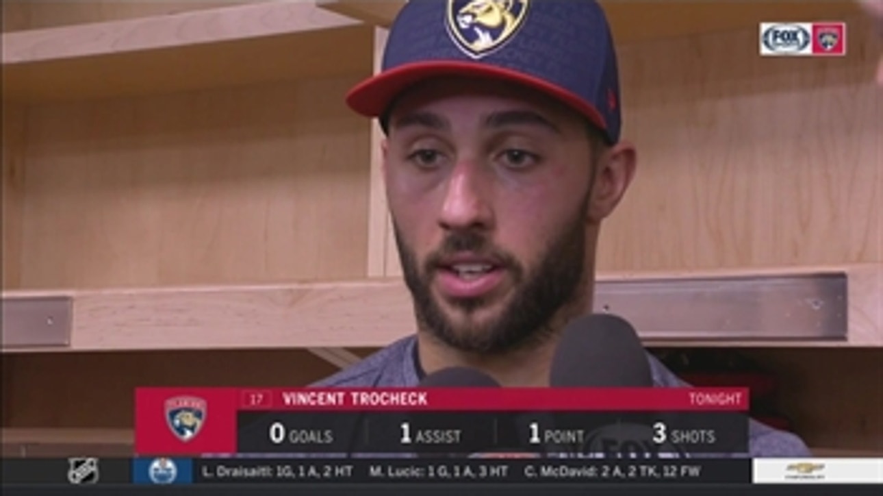 Vincent Trocheck on shootout loss, Roberto Luongo's injury