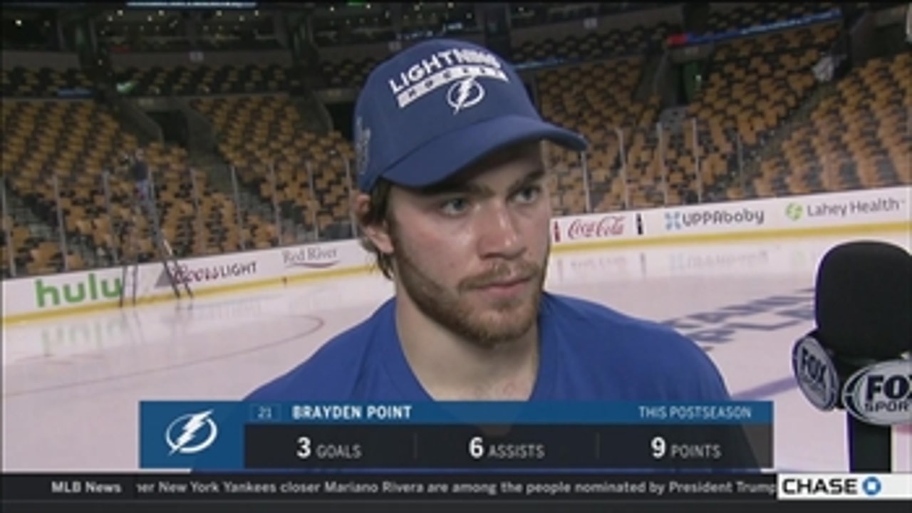 Brayden Point: We're trying to focus on our net first