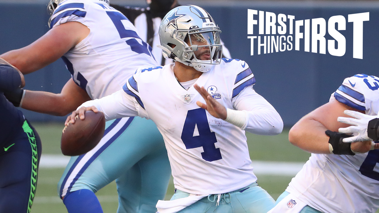 Nick Wright: Cowboys should trade for Russell Wilson; Nobody says Dak Prescott is better | FIRST THINGS FIRST