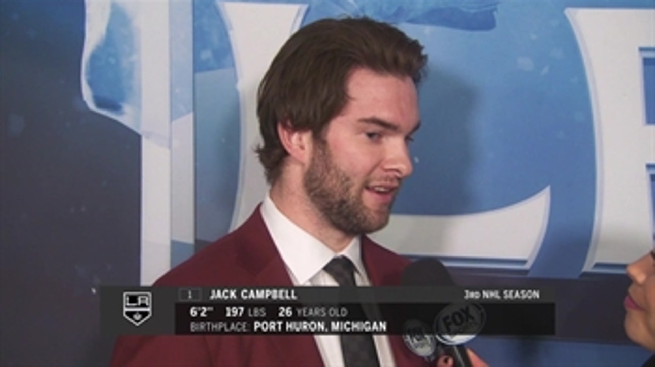 LA Kings Live: Jack Campbell 'It's been a long road to get here and it feels really good to get in a game with the Kings'