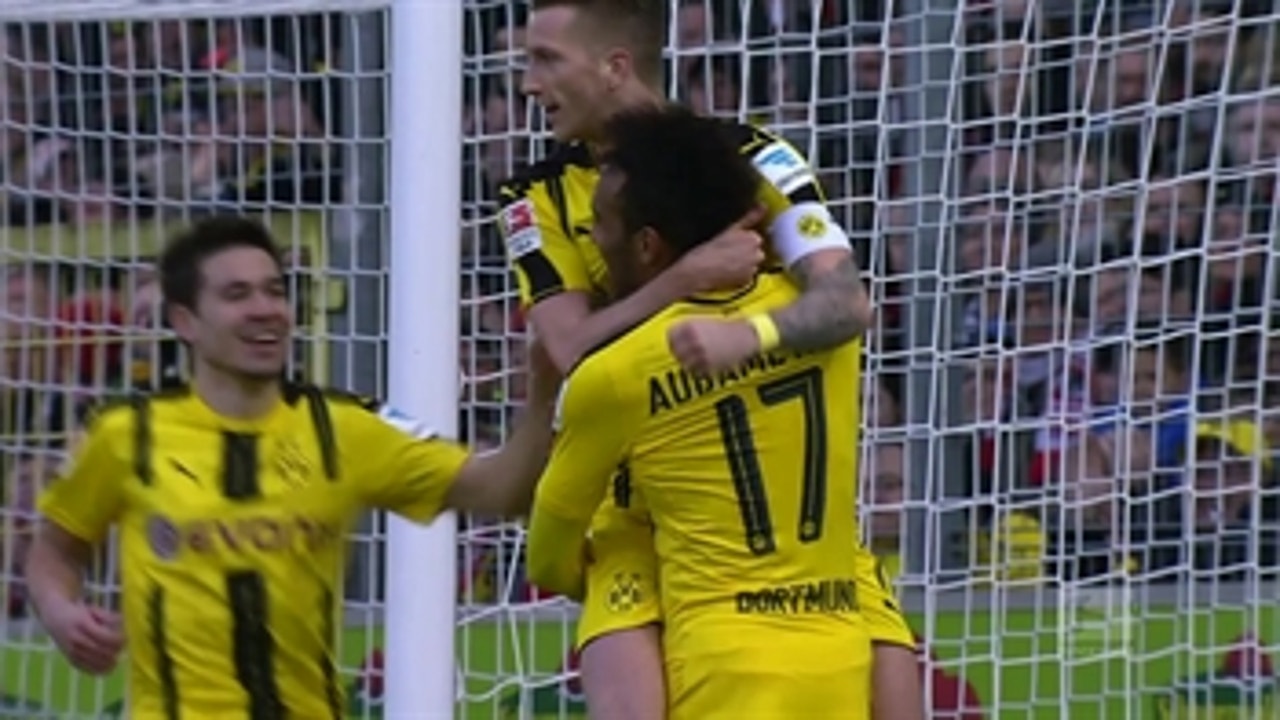 Aubameyang scores for Dortmund ' 2016-17 Bundesliga Highlights
