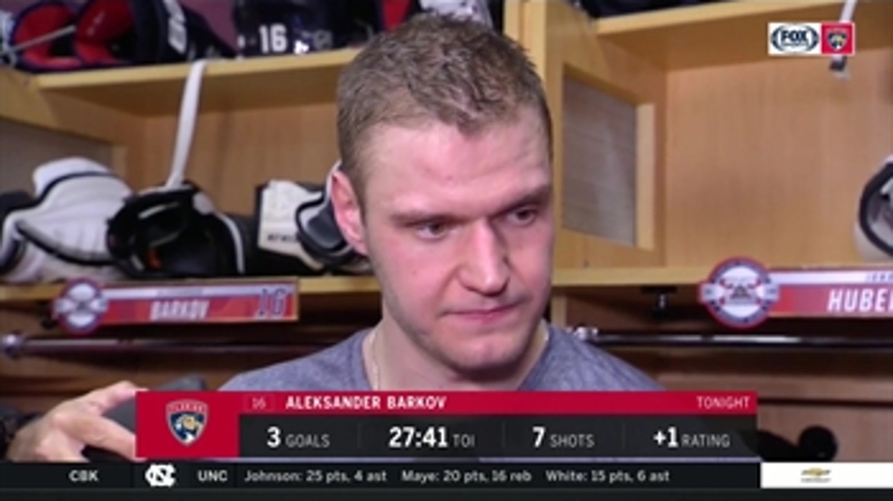 Aleksander Barkov recaps scoring first career hat trick