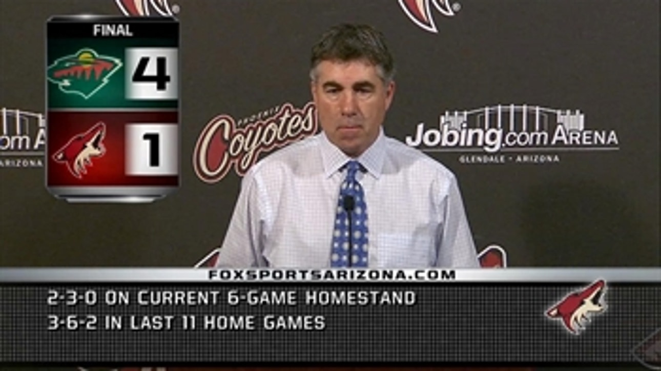 Tippett on Coyotes' loss to Wild