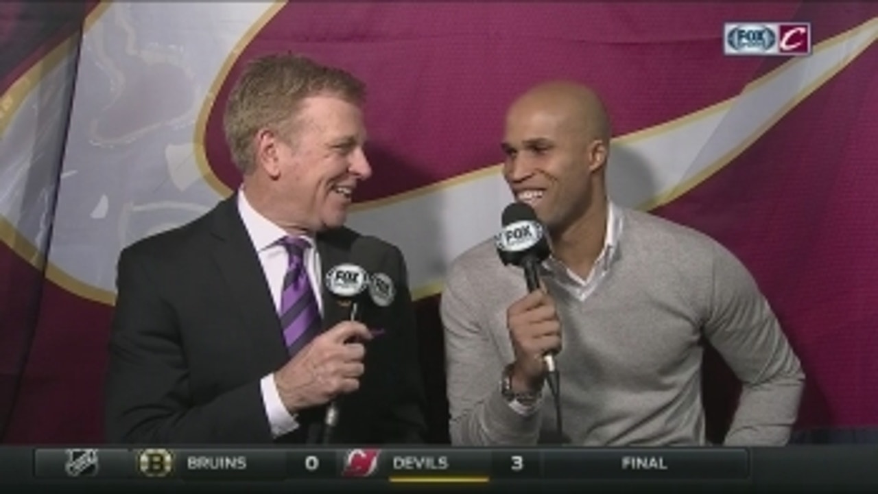 Richard Jefferson selects a headline for his milestone game
