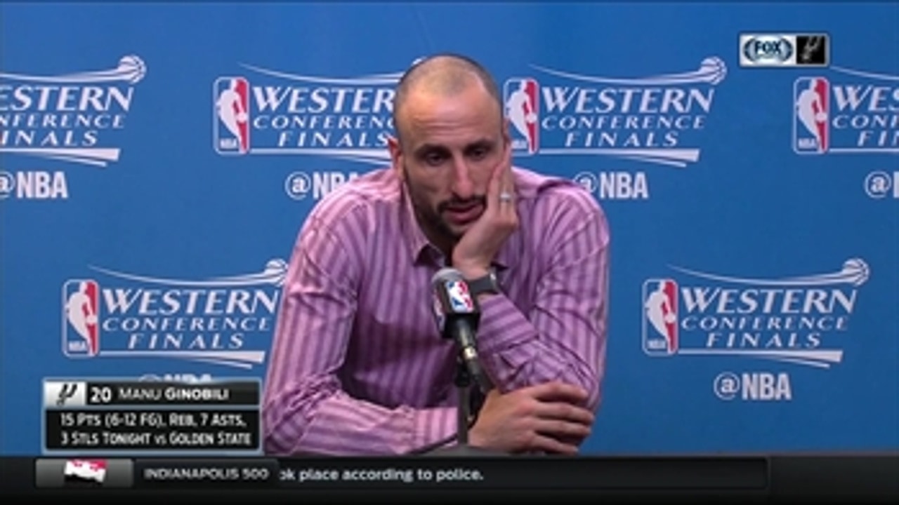 Ginobili on Feelings at End of Game 4: 'It was emotional & overwhelming'