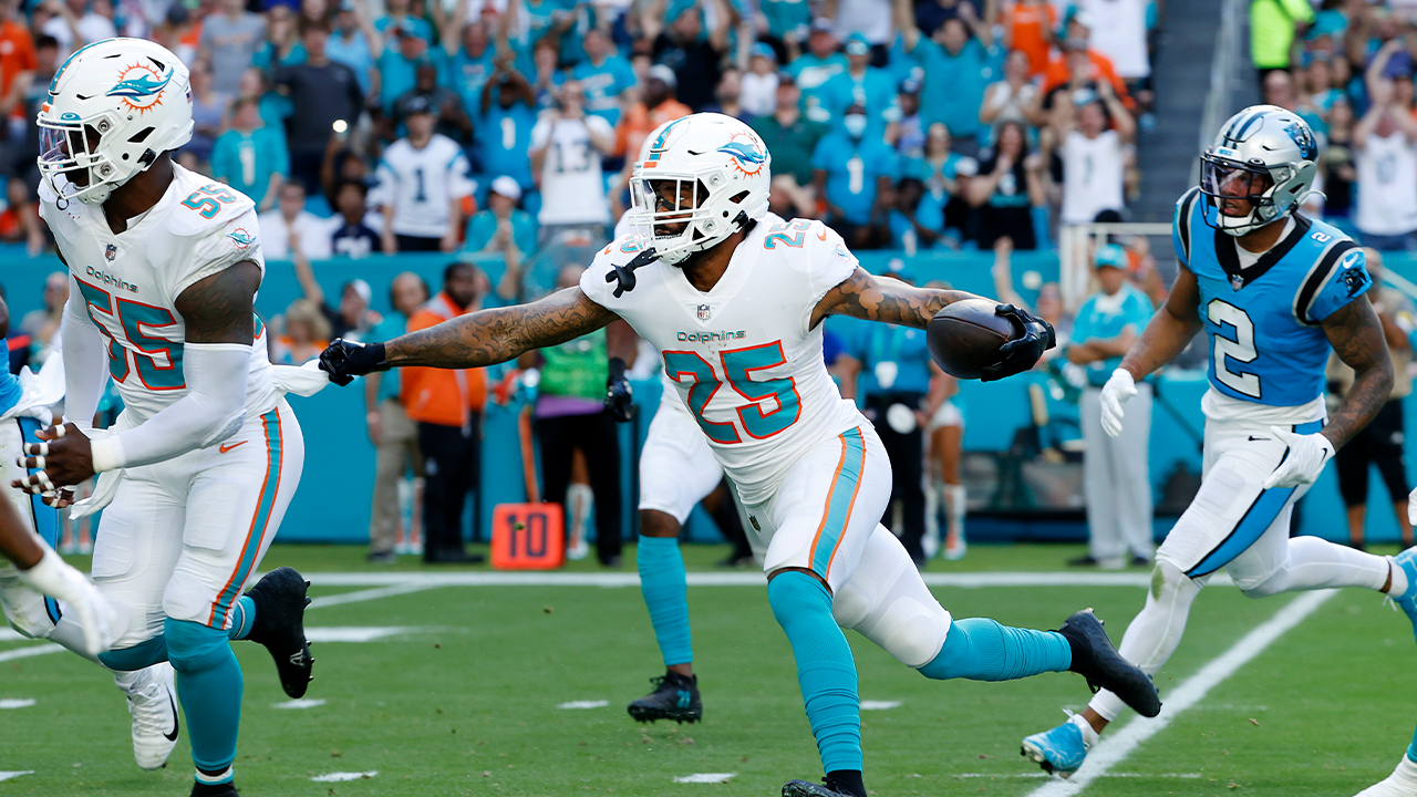 Miami's defense shines with three interceptions in 33-10 win over the Panthers