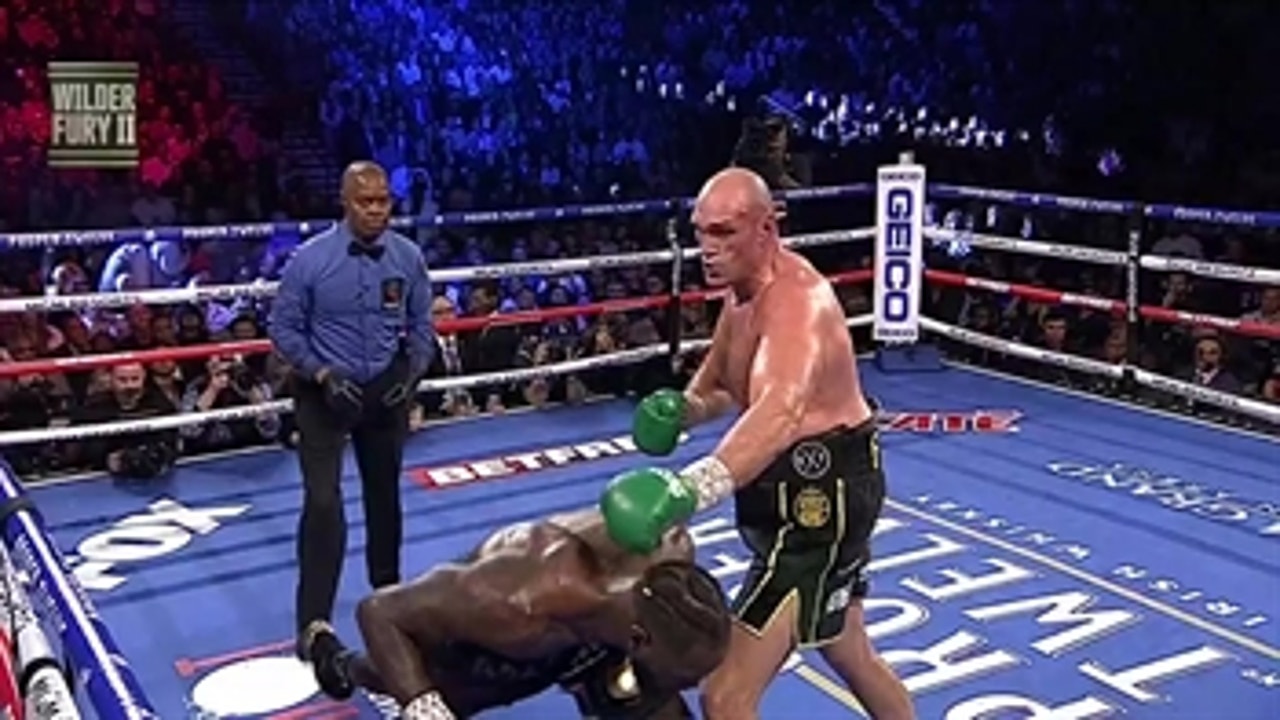 Tyson Fury starts off strong vs. Deontay Wilder in first round of Wilder-Fury II