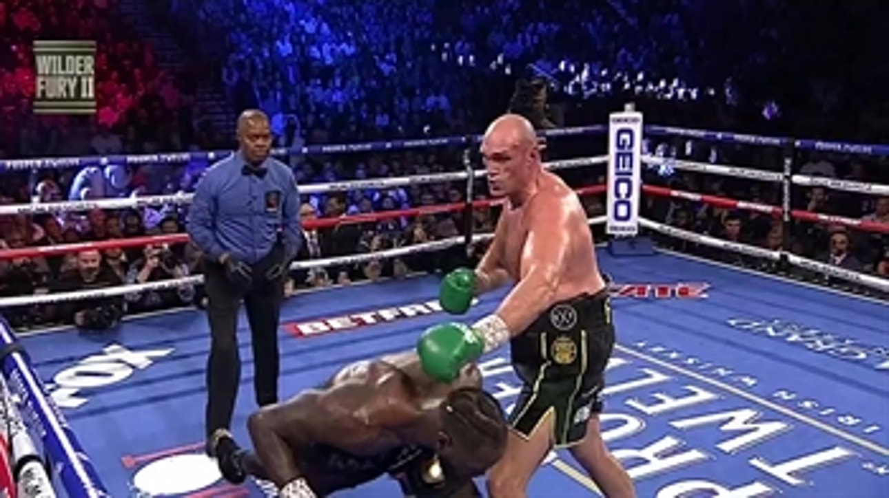 Tyson Fury starts off strong vs. Deontay Wilder in first round of Wilder-Fury II