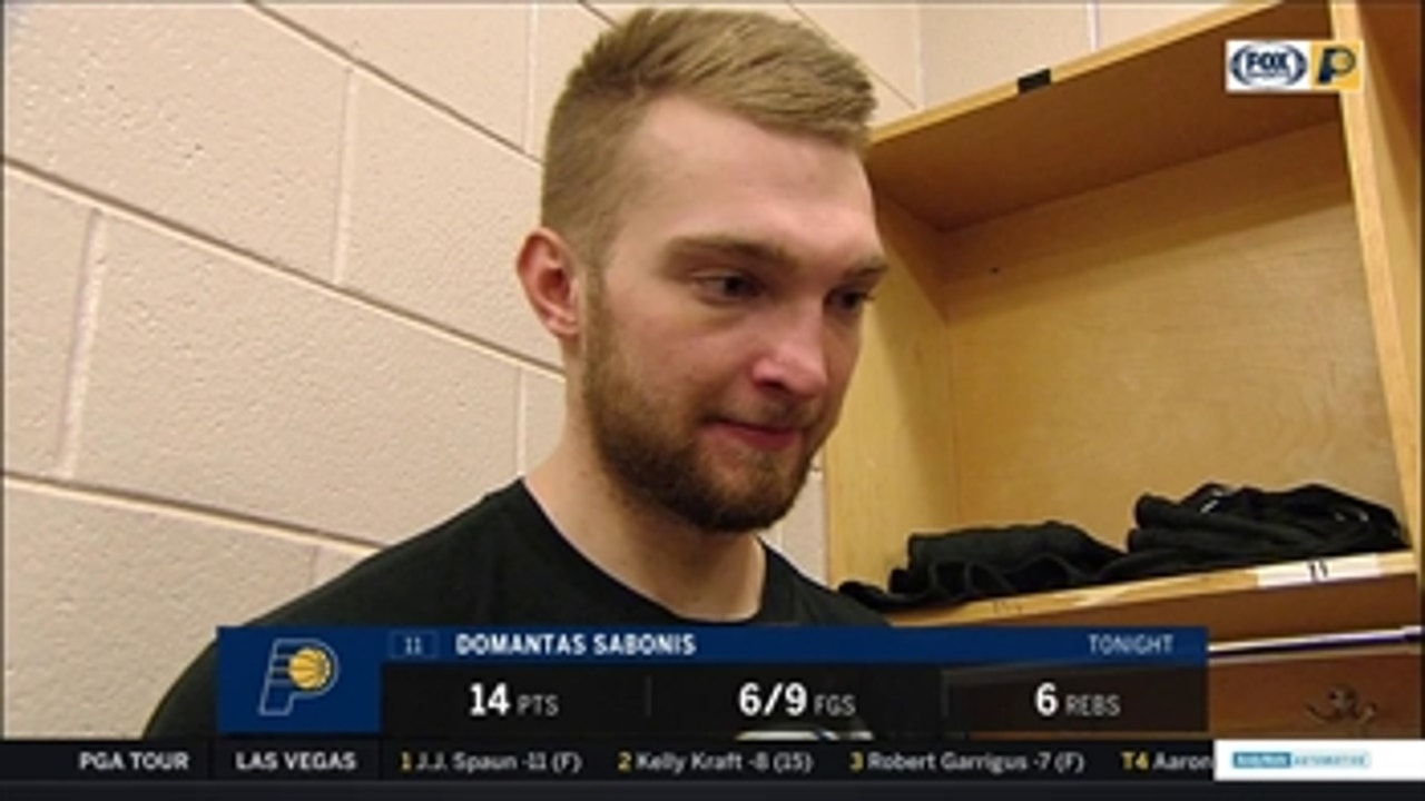 Domas Sabonis on Myles Turner's return: 'Everyone was excited just to have him back'