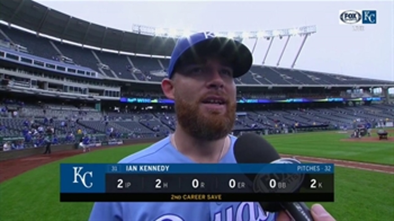Ian Kennedy on picking up a two-inning save against the Rays