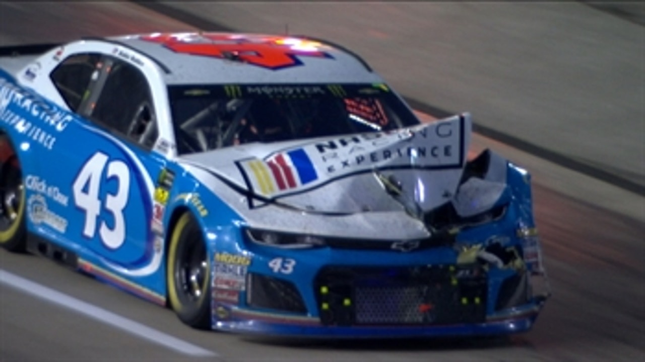 Here's what happened to Darrell Wallace Jr. in that massive smoke screen