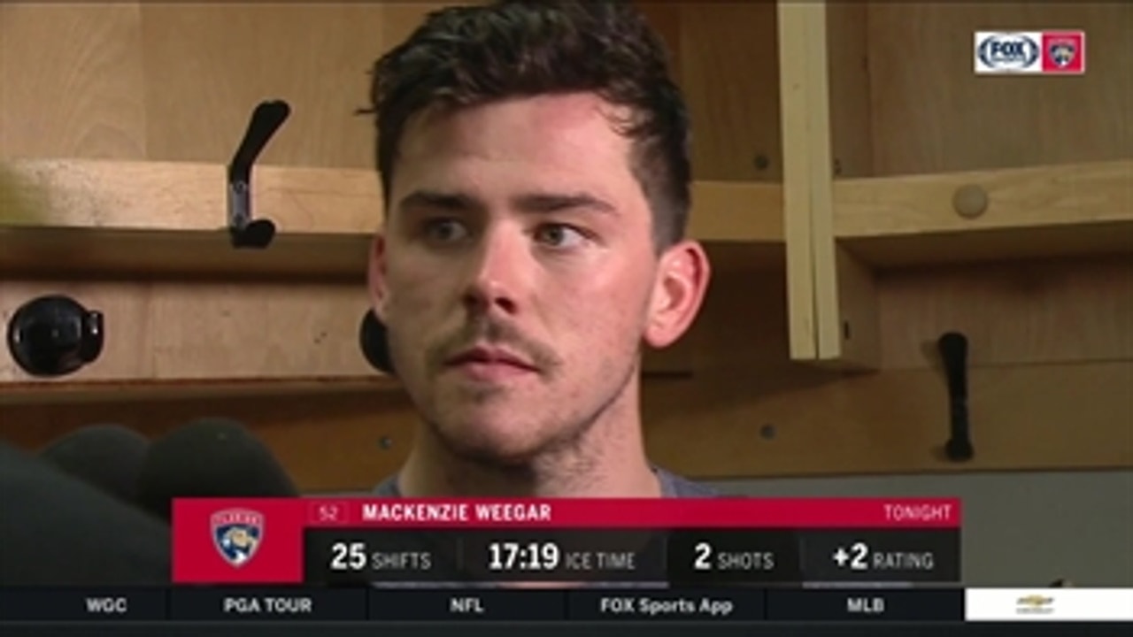 Mackenzie Weegar discusses Panthers' defensive effort after 5-2 win over Senators