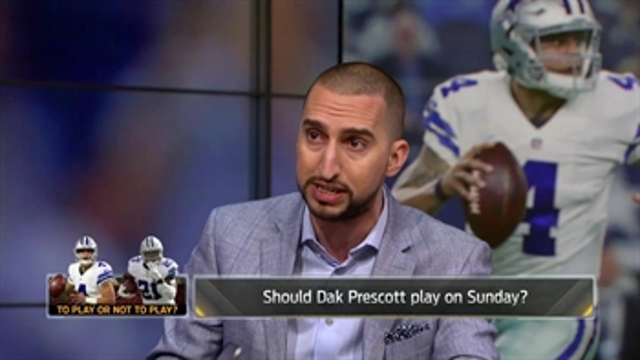Should the Dallas Cowboys start Dak Prescott and Ezekiel Elliott against the Eagles? ' THE HERD