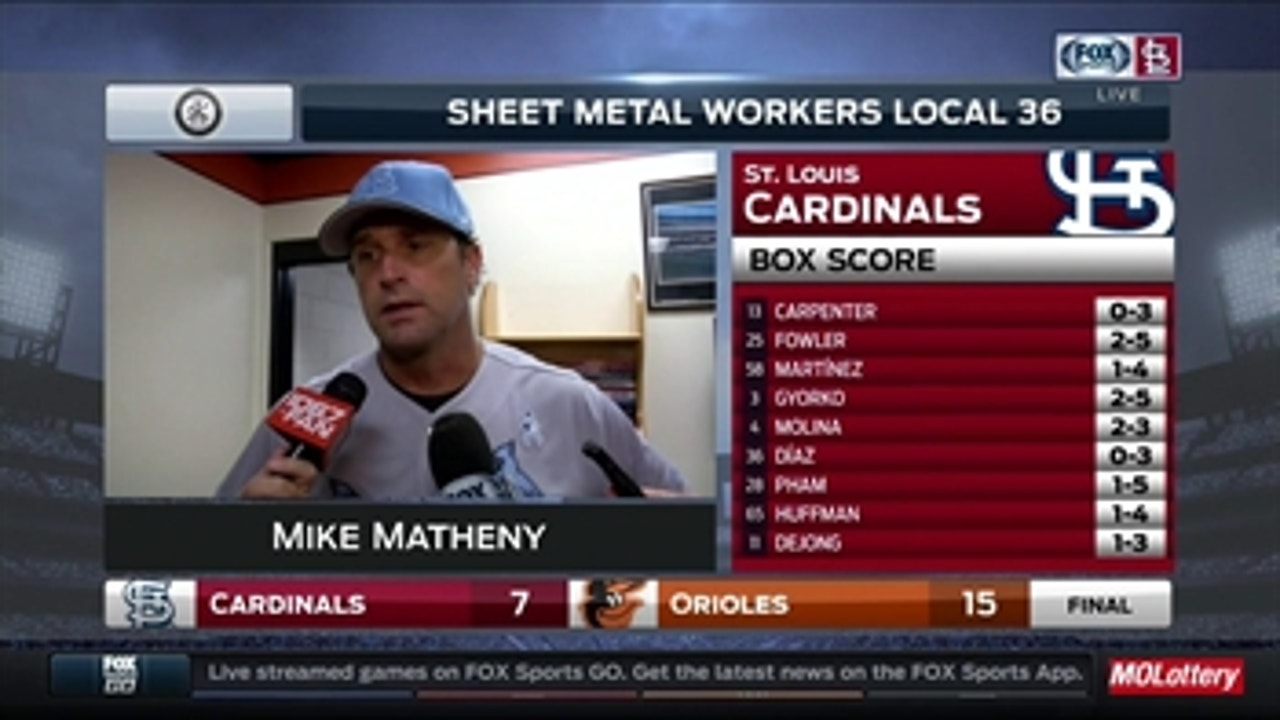 Mike Matheny impressed with Tyler Lyons' performance in long relief