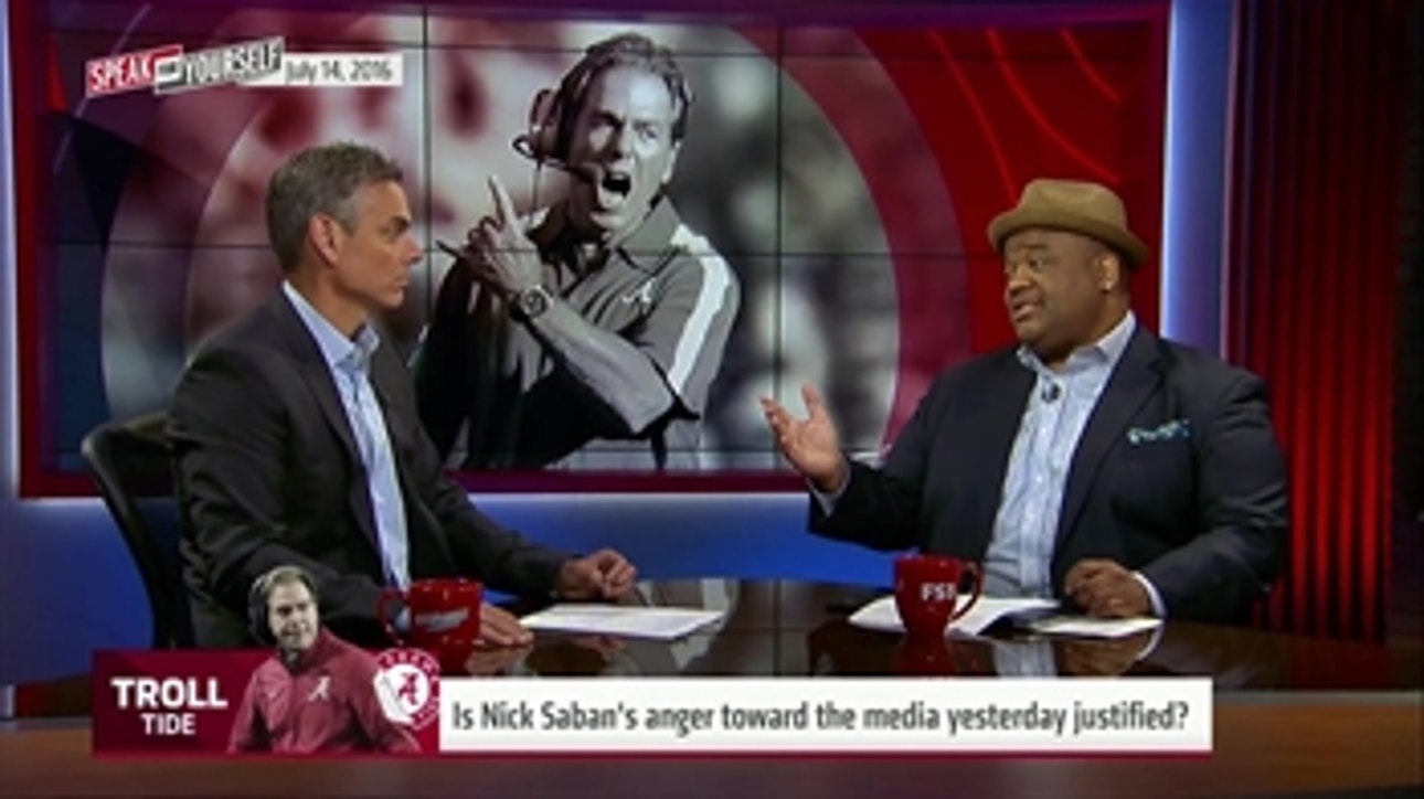 Nick Saban stands his ground regarding Cam Robinson - 'Speak for Yourself'
